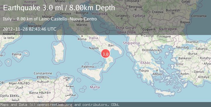 Map of SOUTHERN ITALY