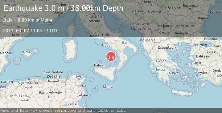 Map of TYRRHENIAN SEA
