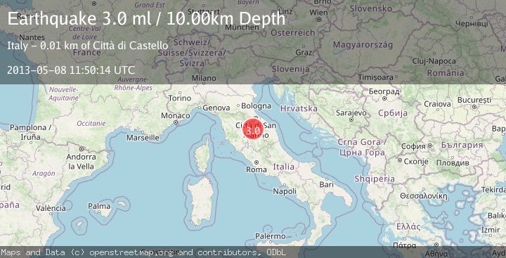 Map of CENTRAL ITALY