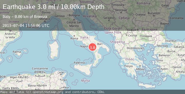 Map of SOUTHERN ITALY