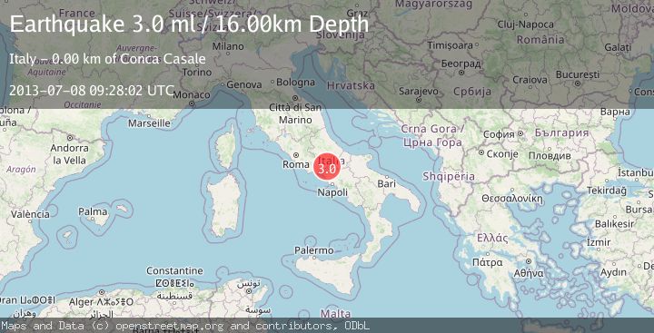 Map of SOUTHERN ITALY