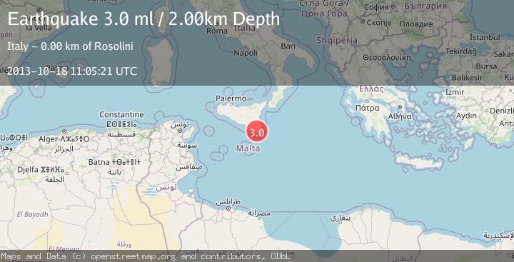 Map of SICILY, ITALY
