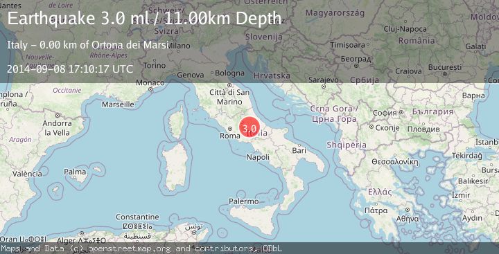 Map of SOUTHERN ITALY