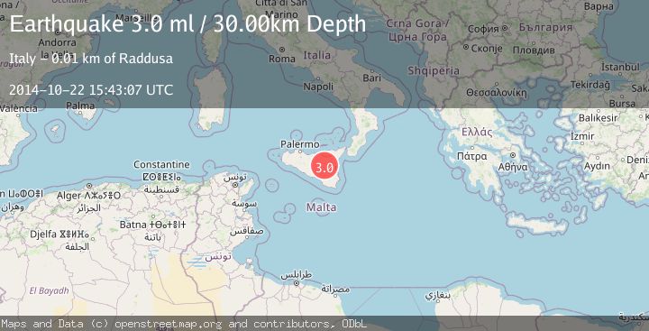 Map of SICILY, ITALY