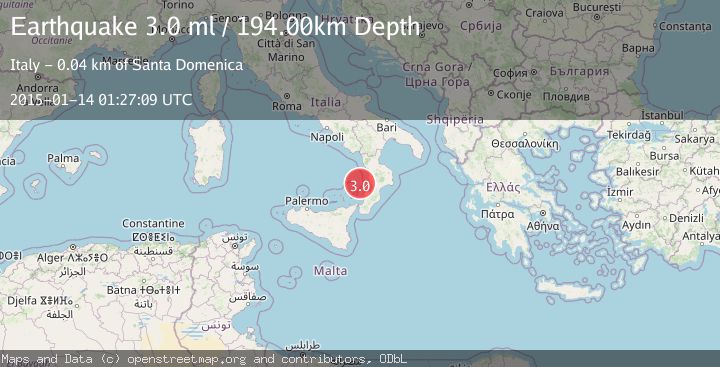 Map of SICILY, ITALY