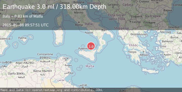 Map of SICILY, ITALY