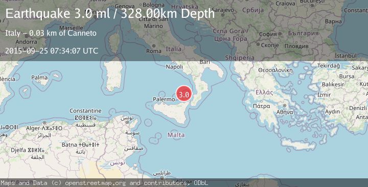 Map of SICILY, ITALY