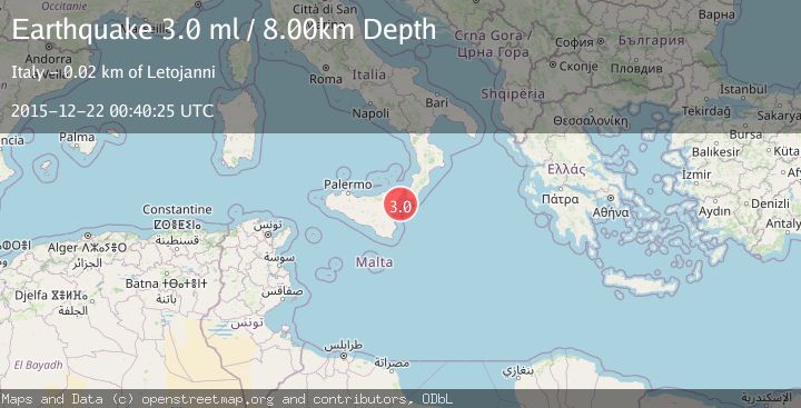 Map of SICILY, ITALY