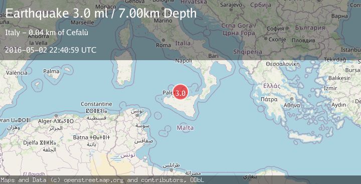 Map of SICILY, ITALY