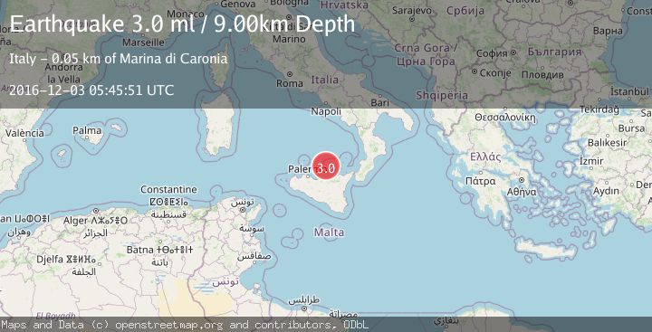 Map of SICILY, ITALY