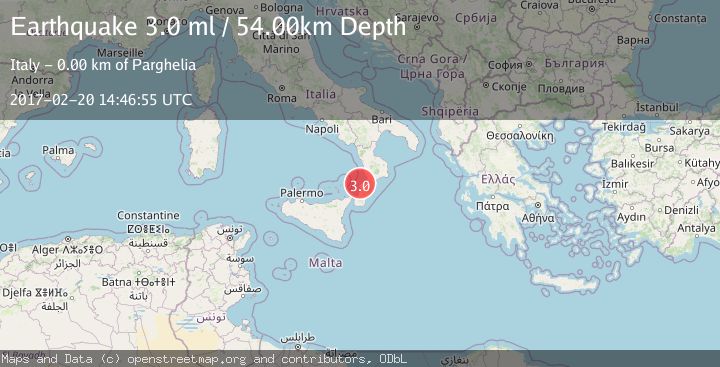 Map of SICILY, ITALY