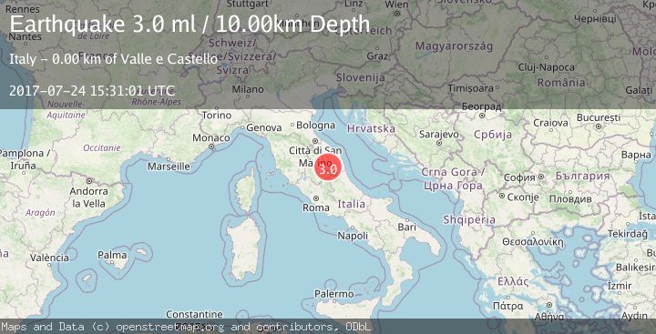 Map of CENTRAL ITALY