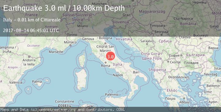 Map of CENTRAL ITALY