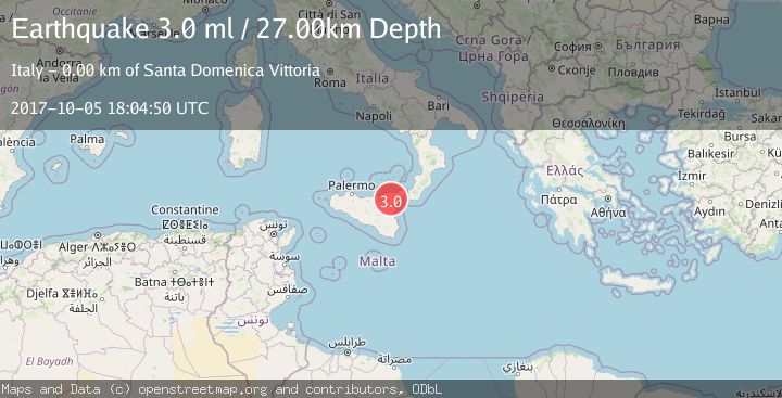 Map of SICILY, ITALY