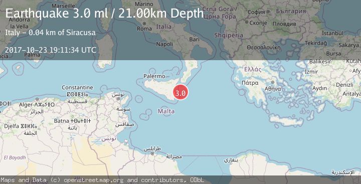 Map of SICILY, ITALY