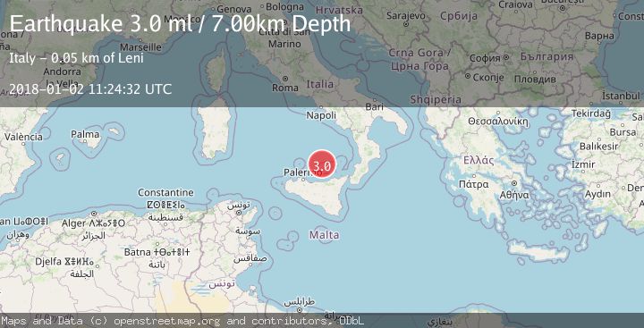 Map of SICILY, ITALY
