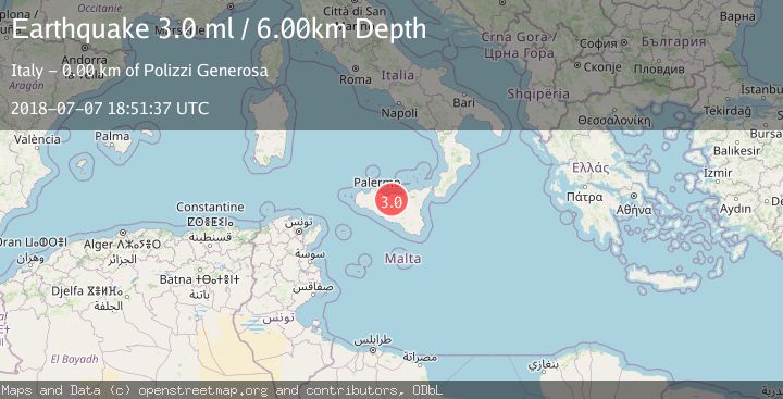 Map of SICILY, ITALY