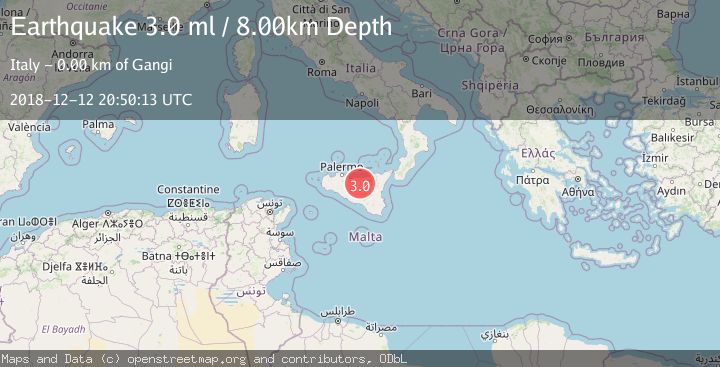 Map of SICILY, ITALY