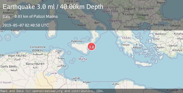 Map of SICILY, ITALY