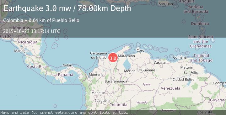 Map of NORTHERN COLOMBIA