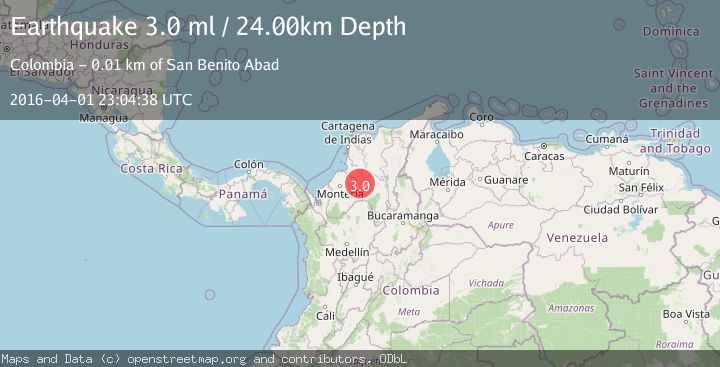 Map of NORTHERN COLOMBIA