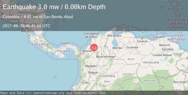 Map of NORTHERN COLOMBIA