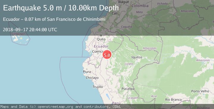 Map of PERU-ECUADOR BORDER REGION