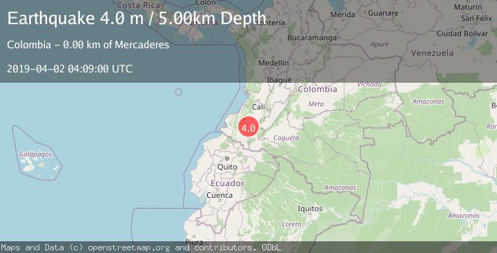 Map of COLOMBIA