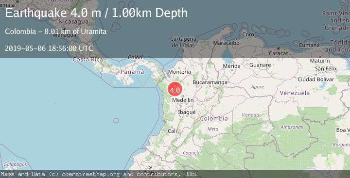 Map of NORTHERN COLOMBIA
