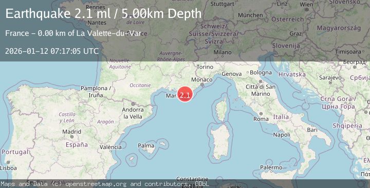 Map of NEAR SOUTH COAST OF FRANCE