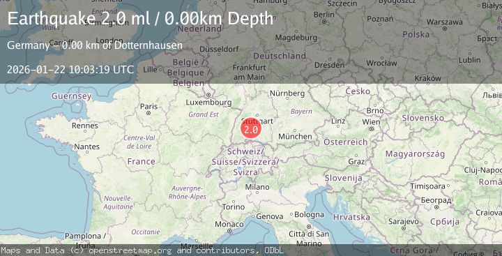 Map of FRANCE-GERMANY BORDER REGION