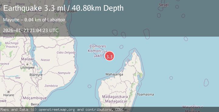 Map of MAYOTTE REGION