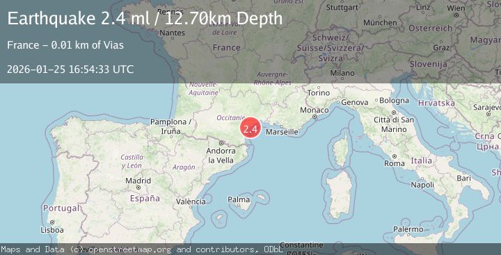 Map of NEAR SOUTH COAST OF FRANCE