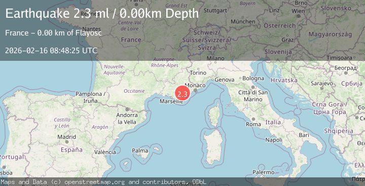 Map of NEAR SOUTH COAST OF FRANCE