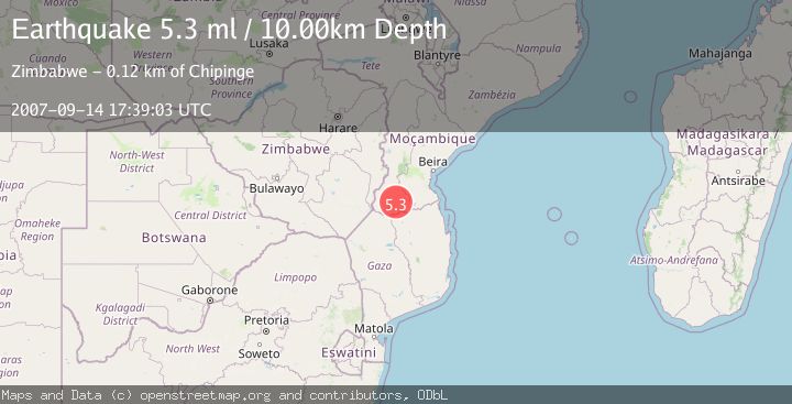Map of MOZAMBIQUE