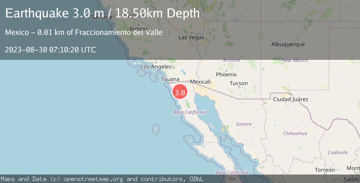 Map of BAJA CALIFORNIA, MEXICO