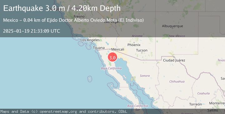 Map of BAJA CALIFORNIA, MEXICO