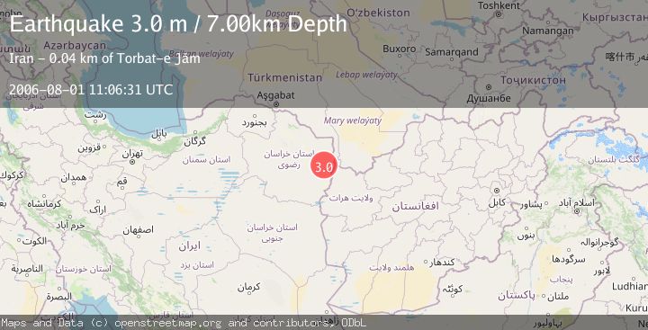 Map of NORTHEASTERN IRAN