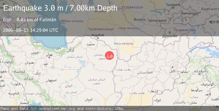 Map of NORTHEASTERN IRAN