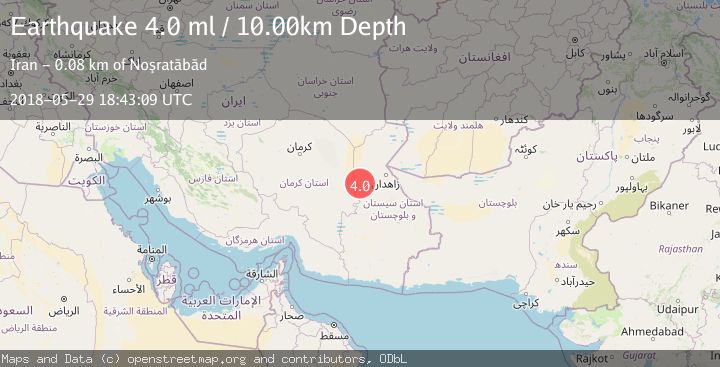 Map of SOUTHEASTERN IRAN