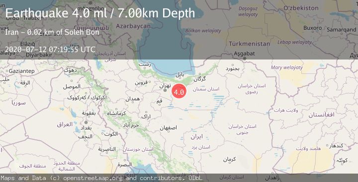 Map of NORTHERN IRAN