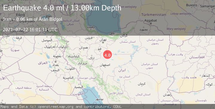 Map of CENTRAL IRAN