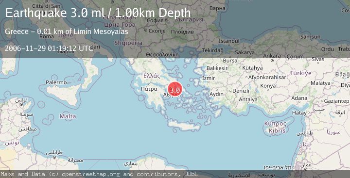 Map of SOUTHERN GREECE