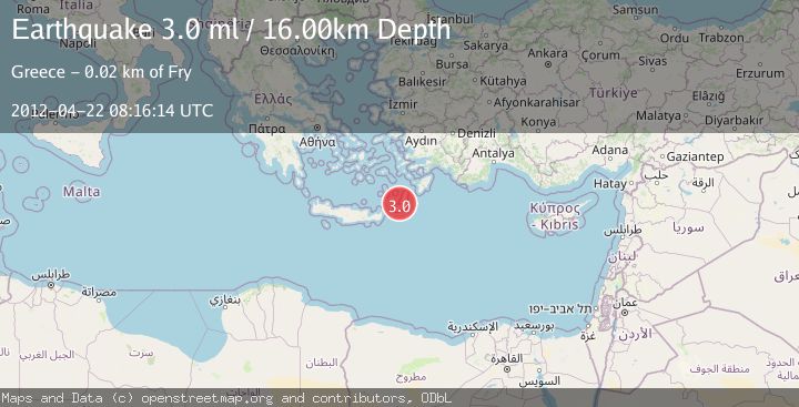 Map of DODECANESE ISLANDS, GREECE