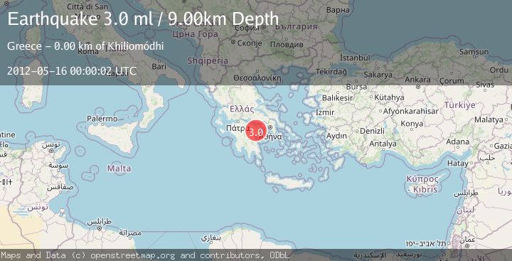 Map of SOUTHERN GREECE