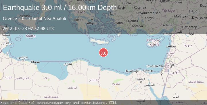 Map of EASTERN MEDITERRANEAN SEA