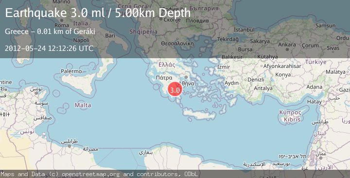 Map of SOUTHERN GREECE