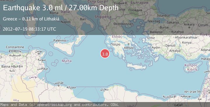 Map of CENTRAL MEDITERRANEAN SEA