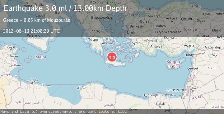 Map of CRETE, GREECE