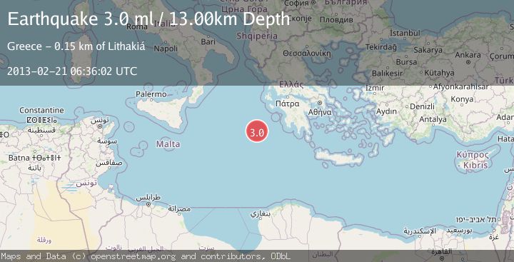 Map of CENTRAL MEDITERRANEAN SEA